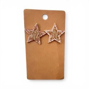 Star Shaped Rose Gold Stud Earrings